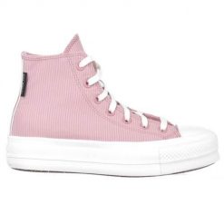 Buty do chodzenia damskie Converse A06148C. Niebieskie obuwie sportowe damskie Converse, bez wzorów, z materiału, trekkingowe. W wyprzedaży za 382.15 zł.