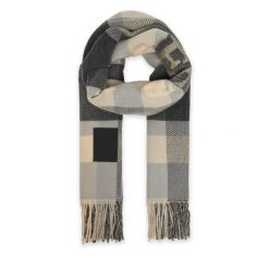 Szalik Guess. Brązowe szaliki męskie Guess, z aplikacjami. Za 279.99 zł.