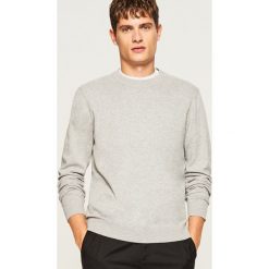 Gładki sweter - Jasny szar. Swetry przez głowę męskie marki Reserved. Za 169.99 zł.