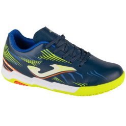 Buty halowe do piłki nożnej chłopięce, Propulsion Jr 25 PRJS IN. Czerwone buty sportowe chłopięce Joma, bez wzorów, bez zapięcia, do piłki nożnej. Za 139.99 zł.