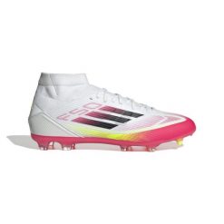 Buty piłkarskie adidas F50 League FG/MG. Białe buty sportowe męskie Adidas, bez zapięcia, do piłki nożnej. Za 402.70 zł.