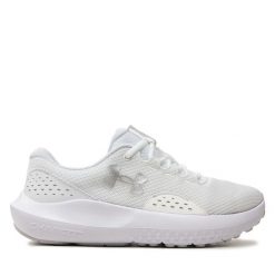 Buty do biegania Under Armour. Białe obuwie sportowe damskie Under Armour, bez wzorów, do biegania. Za 199.99 zł.