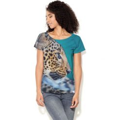 Colour Pleasure Koszulka CP-034 132 turkusowa r. XXXL/XXXXL. Bluzki damskie marki Colour Pleasure. Za 70.35 zł.