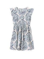 Mayoral Sukienka letnia 6975 Niebieski Regular Fit. Niebieskie sukienki dla dziewczynek Mayoral, na lato, bez wzorów, z wiskozy, bez ramiączek. Za 119.99 zł.