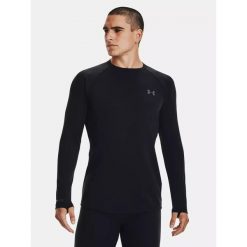 Koszulka termoaktywna męska UNDER ARMOUR Base 2.0 1343244 z długim rękawem. Czarne bluzy męskie Under Armour, m, bez wzorów, bez kaptura. Za 218.99 zł.