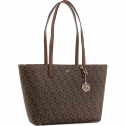Torebka DKNY - Bryant Lg Zip Tote R74AJ014 Mocha Logo/Vic 9MV. Brązowe torebki do ręki damskie DKNY, ze skóry ekologicznej. Za 809.00 zł.