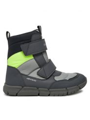 Geox Śniegowce J Flexyper Boy B Abx J169XC 0FU50 C9191 S Szary. Szare buty zimowe chłopięce Geox, bez wzorów, ze skóry, bez zapięcia. Za 449.99 zł.