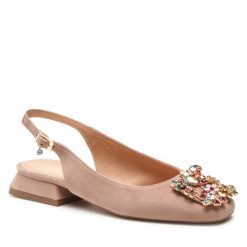 Sandały R.Polański. Brązowe klapki damskie R.Polański, bez wzorów, bez obcasa, na płaskiej podeszwie, bez zapięcia. Za 379.99 zł.