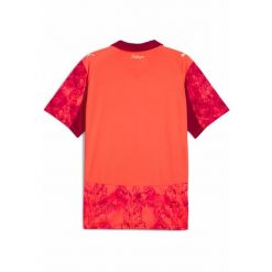 Męska koszulka KIDSUPER × SE PALMEIRAS PUMA Glowing Red Dark Crimson. Czerwone koszulki sportowe męskie Puma, m, bez wzorów, bez kołnierzyka, bez ramiączek, do piłki nożnej. Za 439.00 zł.
