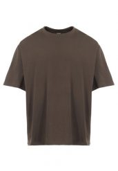 Ciemnobeżowy T-shirt Sofiala. Brązowe t-shirty męskie Born2be, m, bez wzorów, z jeansu, klasyczne, bez kołnierzyka. Za 39.99 zł.