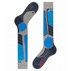 Podkolanówki Falke SK2. Szare skarpety męskie Falke, bez wzorów. Za 235.00 zł.