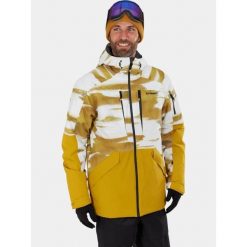 Kurtka Narciarska Męska Fundango Baily ECO Allmtn. Żółte kurtki sportowe męskie Fundango, na zimę, m, bez wzorów, narciarskie. Za 799.90 zł.