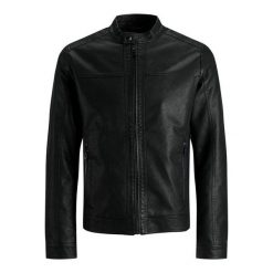 Kurtka Jack & Jones Arner skórzana czarna. Czarne kurtki męskie Jack&Jones, na zimę, xl, bez wzorów, z materiału, eleganckie, bez kaptura. Za 255.15 zł.