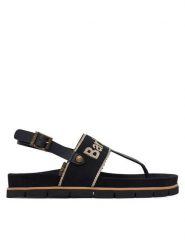 Barbour Sandały Lumley LFO0802BK72 Czarny. Czarne sandały damskie Barbour, bez wzorów, z materiału, bez obcasa, na płaskiej podeszwie, bez zapięcia. Za 659.99 zł.