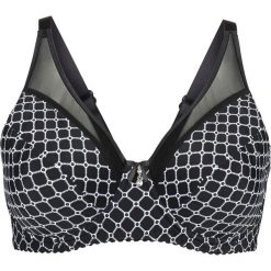 Biustonosz minimizer z siateczką. Czarne biustonosze bonprix, bez wzorów. Za 69.99 zł.