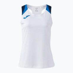 Koszulka tenisowa damska Joma Terra Tank Top. Białe koszulki sportowe damskie Joma, l, bez wzorów, z materiału, bez kołnierzyka, bez ramiączek, na fitness i siłownię. Za 87.99 zł.