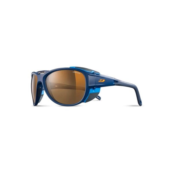 Okulary Julbo Explorer 2.0 - Reactiv Polarized 2-4. Niebieskie okulary przeciwsłoneczne męskie Julbo. Za 678.99 zł.