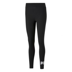 Legginsy Damskie Essentials. Czarne legginsy damskie Puma, m, bez wzorów, na fitness i siłownię. Za 189.99 zł.