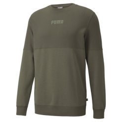 Puma Bluza Modern Basics Crew Tr 58934744. Zielone bluzy sportowe męskie Puma, m, bez wzorów, z bawełny, bez kaptura. Za 121.99 zł.