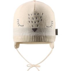 Czapka dziecięca 718722-0160 kremowa r. 42-44. Białe czapki dla dzieci Lassie by Reima, bez wzorów. Za 51.38 zł.