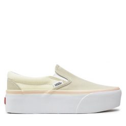 Tenisówki Vans. Białe trampki i tenisówki dziewczęce Vans, bez wzorów, bez zapięcia. Za 259.99 zł.