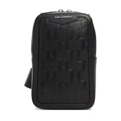 Saszetka KARL LAGERFELD. Czarne saszetki męskie KARL LAGERFELD, młodzieżowe, małe. Za 799.99 zł.