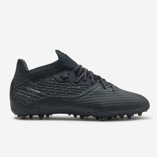 Buty do piłki nożnej Kipsta Viralto III 3D Airmesh MG/AG Intense. Czarne buty sportowe męskie KIPSTA, z dzianiny, bez zapięcia, do piłki nożnej. Za 179.99 zł.