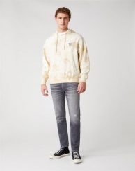 MĘSKA BLUZA WRANGLER HOODIE PAPYRUS W6E1HAXME 112130725. Bluzy męskie Wrangler, m, bez wzorów, z kapturem. Za 169.99 zł.