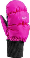 Leki RĘKAWICE Little Eskimo Mitt Short pink/black 5.0. Czarne rękawiczki dziecięce Leki, bez wzorów. Za 120.70 zł.