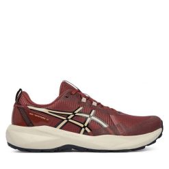 Buty do biegania Asics. Czerwone buty sportowe męskie Asics, bez zapięcia, do biegania. Za 329.99 zł.