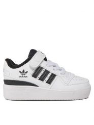 Adidas Sneakersy Forum Low IF2653 Biały. Białe buty sportowe dziewczęce Adidas, bez wzorów, ze skóry, bez zapięcia. Za 219.99 zł.