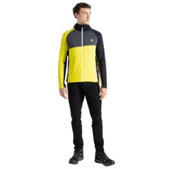 Kurtka Męska Z Kapturem Rozciągliwa Pełen Suwak Touring. Żółte kurtki męskie Dare 2b, m, bez wzorów, z elastanu, z kapturem. Za 348.99 zł.