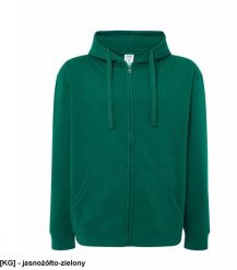 JHK D - Przyjemna młodzieżowa bluza dresowa z kapturem zapinana na zamek pod szyję 35% bawełna 65% poliester 290g jasnożółto-zielony 2XL. Zielona bluzy męskie JHK, m, bez wzorów, z bawełny, z kapturem. Za 68.05 zł.