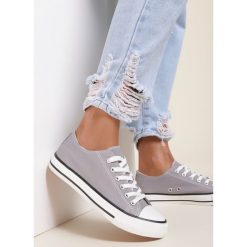 Szare Trampki Focused. Szare trampki i tenisówki damskie Renee, bez wzorów, bez zapięcia. Za 44.99 zł.