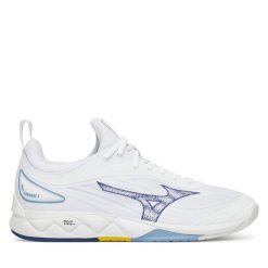 Buty halowe Mizuno. Zielone buty sportowe męskie Mizuno, bez zapięcia, mizuno wave. Za 379.99 zł.