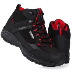 Buty męskie trekkingowo górskie DK PREDATOR HIGH SOFTSHELL. Czarne trekkingi męskie DK. Za 199.00 zł.
