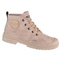 Buty Palladium Pampa SP20 Hi Wax 74388-210-M beżowy. Brązowe obuwie sportowe damskie bez wzorów. Za 480.52 zł.