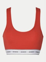 Guess Biustonosz top O97C01 KBBU1 Czerwony. Czerwone biustonosze Guess, z aplikacjami, z bawełny. Za 79.99 zł.