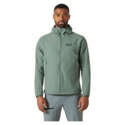 Kurtka wodoodporna Helly Hansen Cascade Shield. Zielone kurtki męskie Helly Hansen, m, bez wzorów, casualowe, bez kaptura. Za 683.00 zł.
