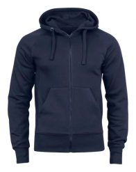 Clique Harper bluza z kapturem i pełnym zamkiem unisex. Niebieskie bluzy męskie CLIQUE, m, bez wzorów, z bawełny, z kapturem. Za 307.90 zł.