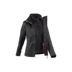 Kurtka turystyczna Arpenaz 300 3w1 Rain damska czarna. Czarne kurtki damskie QUECHUA, z materiału. Za 179.99 zł.