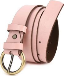 Beltimore Beltimore skórzany damski pasek do spodni 3 cm różowy A69. Czerwone paski damskie Beltimore, bez wzorów. Za 47.99 zł.