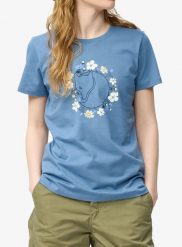 Koszulka bawełniana damska Fjallraven Fjallblomster Fox T-shirt. Niebieskie t-shirty damskie Fjällräven, m, bez wzorów, z bawełny, bez kołnierzyka. Za 239.99 zł.