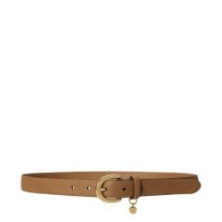 Pasek LAUREN RALPH LAUREN. Brązowe paski damskie Lauren Ralph Lauren, bez wzorów. Za 329.99 zł.