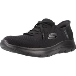Buty SKECHERS SLIP-INS - SUMMITS NEW DAILY Czarny. Czarne obuwie sportowe damskie Skechers, bez wzorów, trekkingowe, Skechers Sport. Za 329.99 zł.