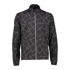 Windbreaker CMP. Czarne kurtki męskie CMP, m, bez wzorów, z softshellu, bez kaptura. Za 323.50 zł.