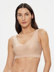 Chantelle Biustonosz top Soft Stretch C11DQ1 Beżowy. Brązowe biustonosze Chantelle, bez wzorów, z syntetyku. Za 209.99 zł.