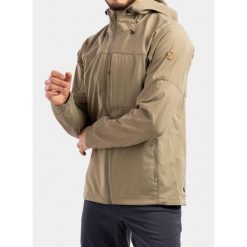 Kurtka przeciwwiatrowa męska Fjallraven Abisko Midsummer Jacket. Brązowe kurtki męskie Fjällräven, m, bez wzorów, sportowe, bez kaptura. Za 963.99 zł.