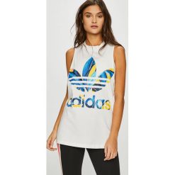 Adidas Originals - Top. Szare topy damskie adidas Originals, bez rękawów. W wyprzedaży za 119.90 zł.