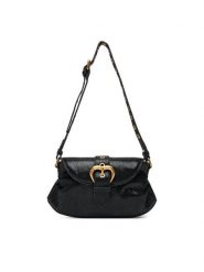 PINKO Torebka Jolene Shoulder Mini PE 25 PLTT 102802 A27K Czarny. Czarne torebki do ręki damskie Pinko, bez wzorów, ze skóry, bez dodatków. Za 1,129.00 zł.